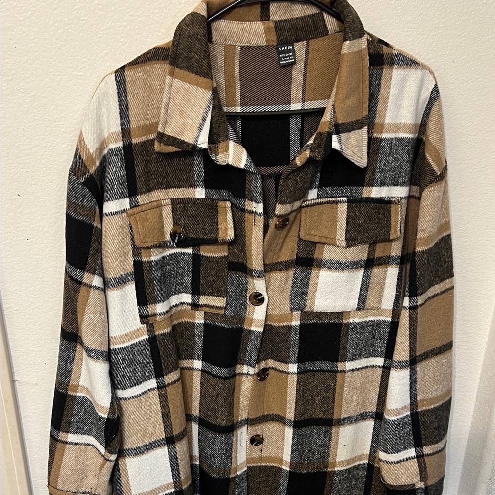Stylish Plaid Long Shirt